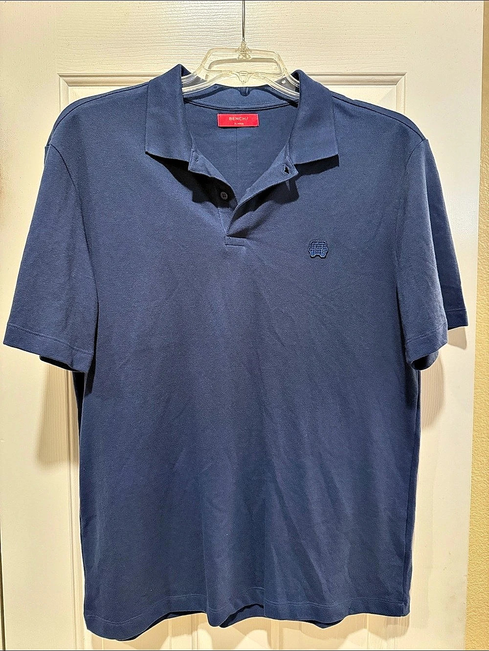 Bench Men's Polo Shirt in Blue Size Large Like New